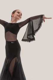 Leotard Lace Bell Sleeve