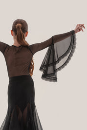 Leotard Lace Bell Sleeve