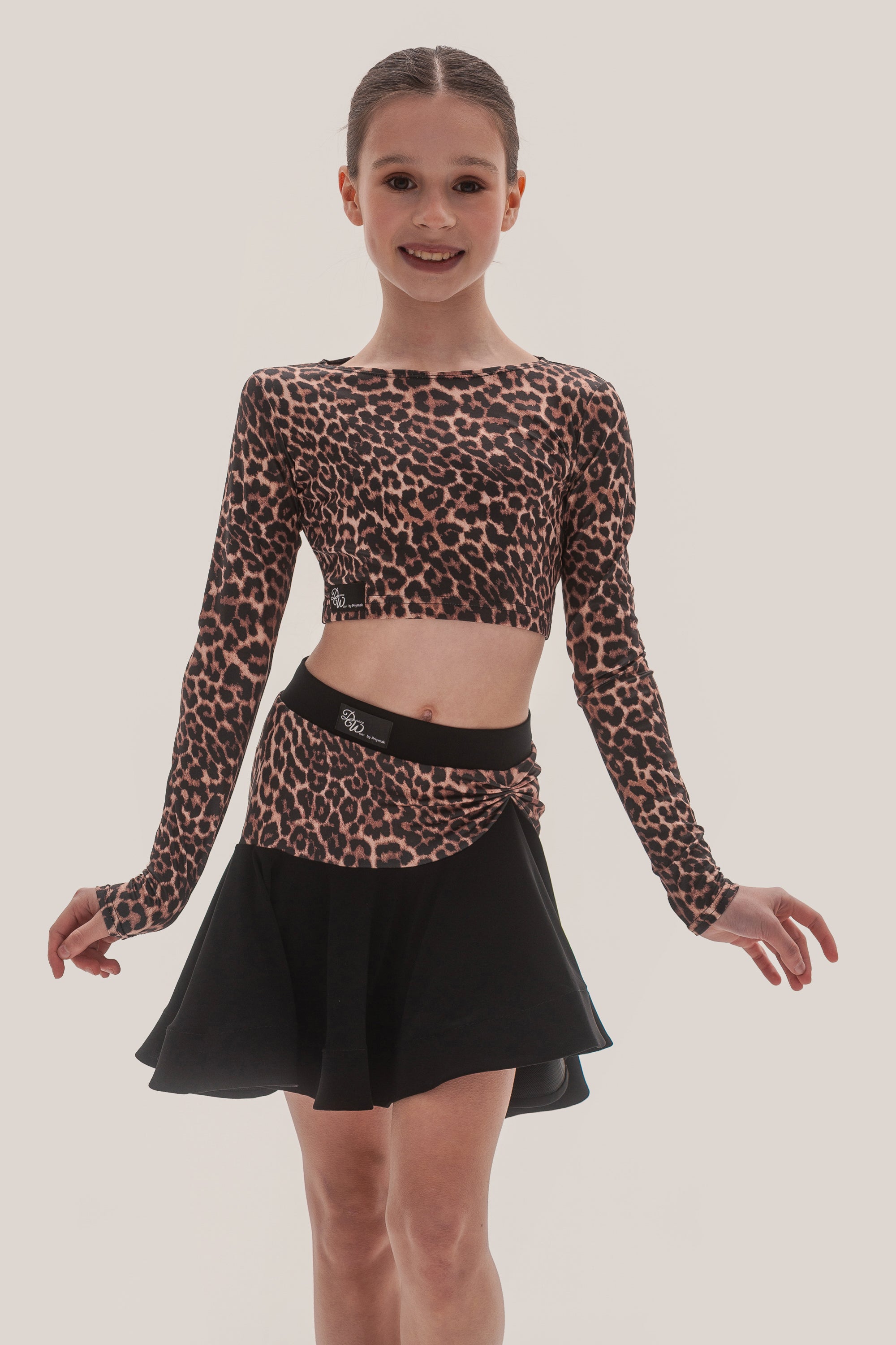 Flared Leopard Skirt
