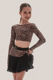 Flared Leopard Skirt