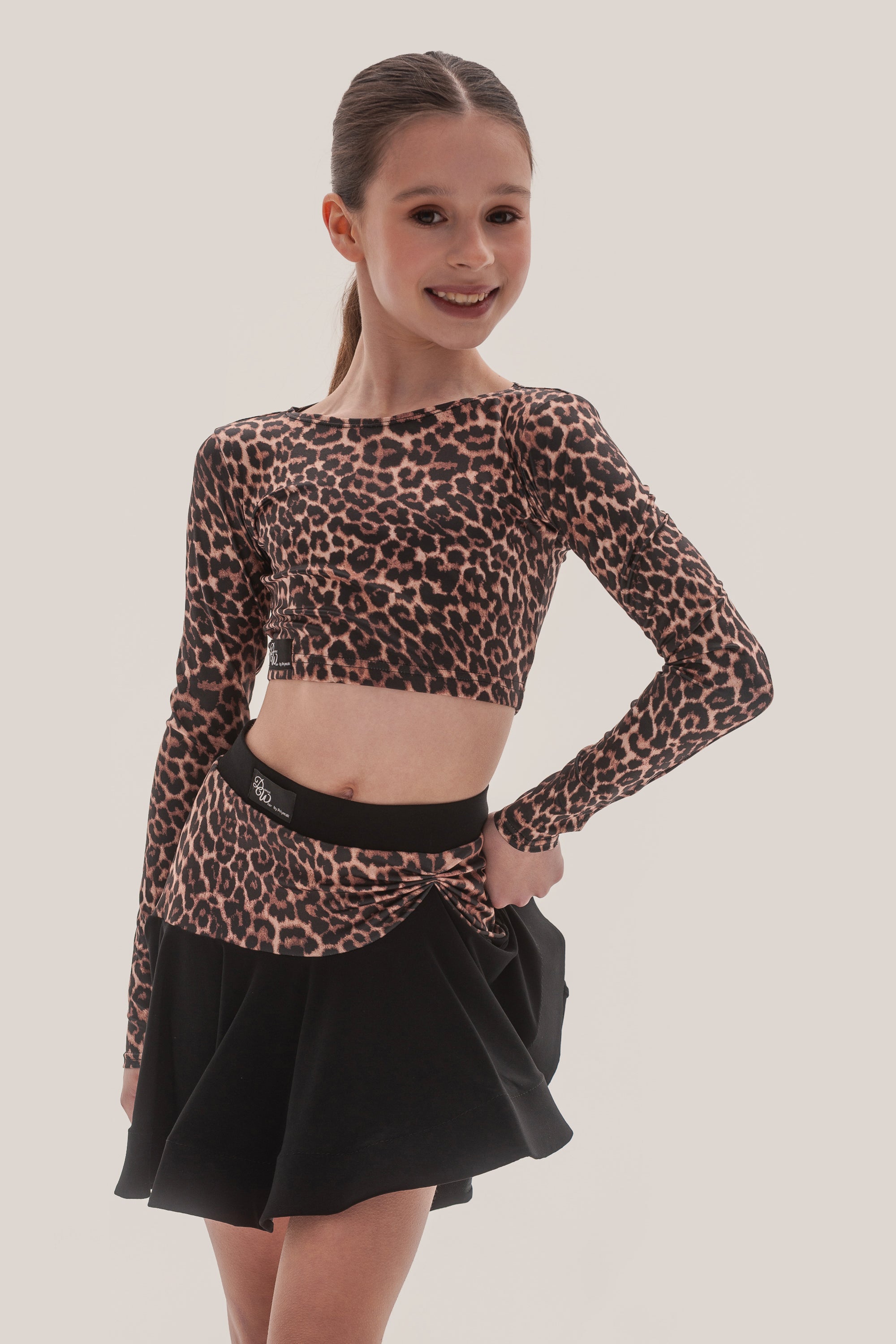 Flared Leopard Skirt