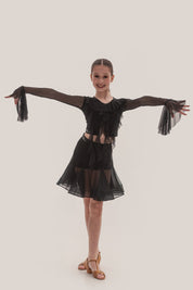 Top z Siateczkowymi Rękawami