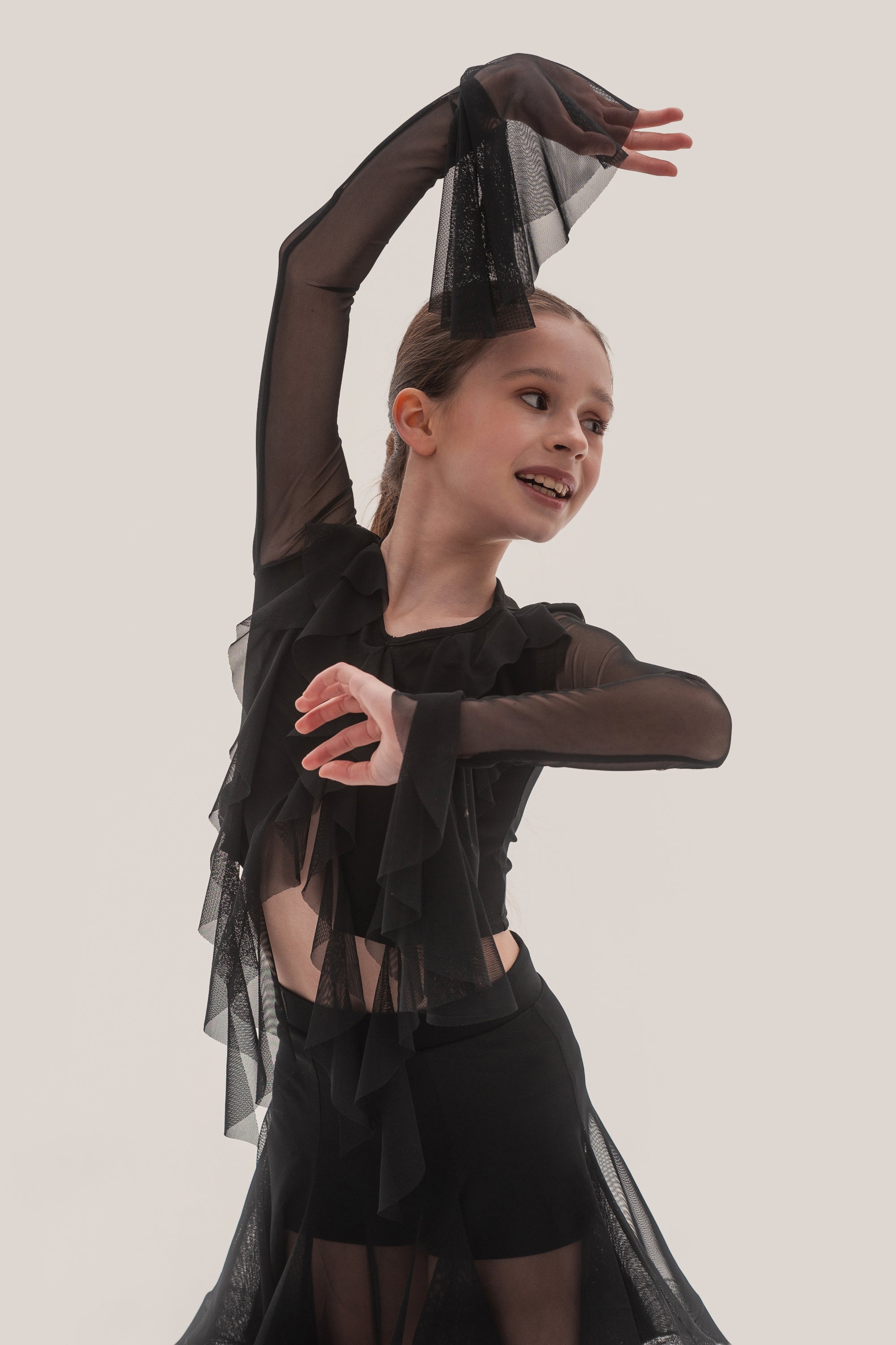 Top z Siateczkowymi Rękawami