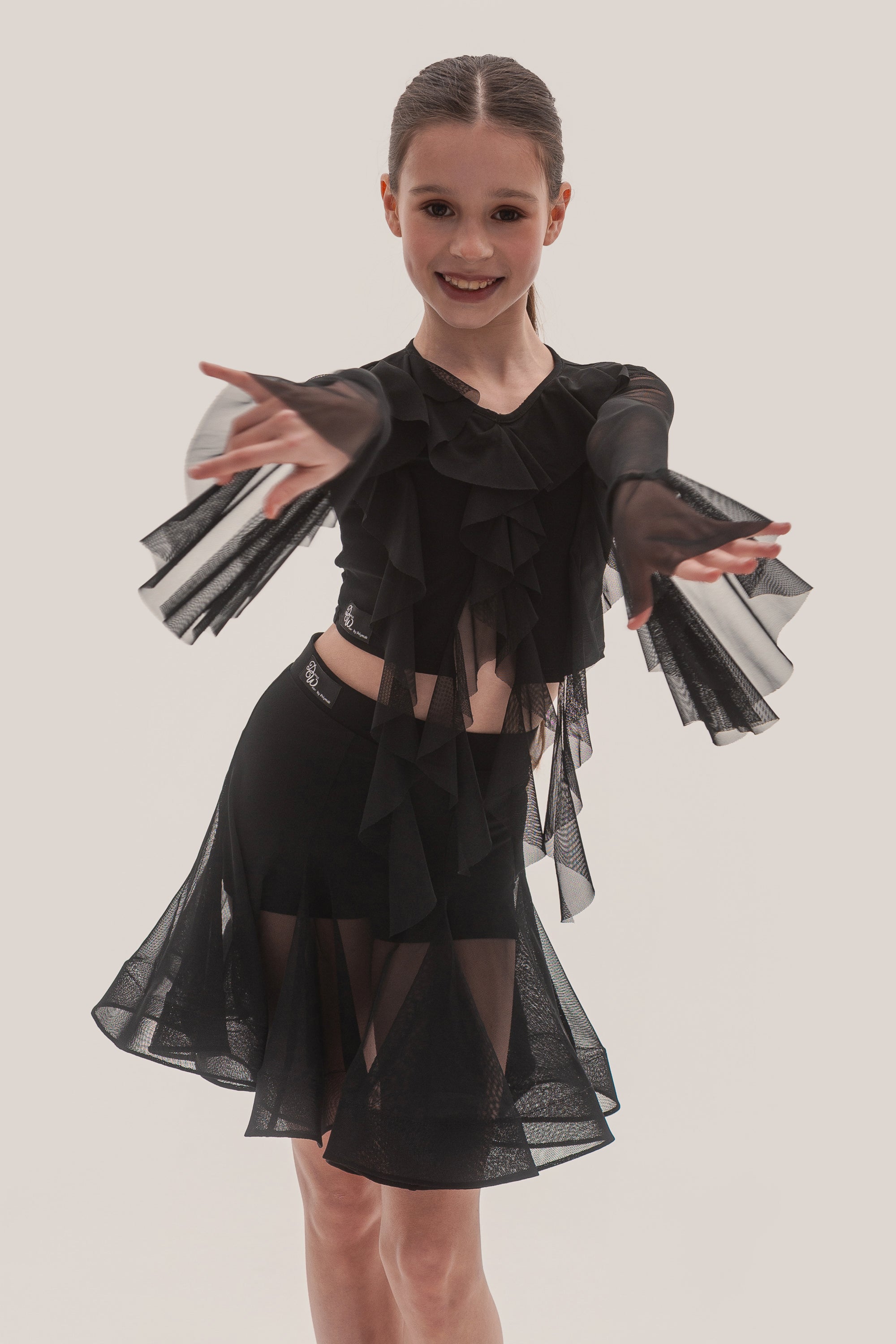 Top z Siateczkowymi Rękawami