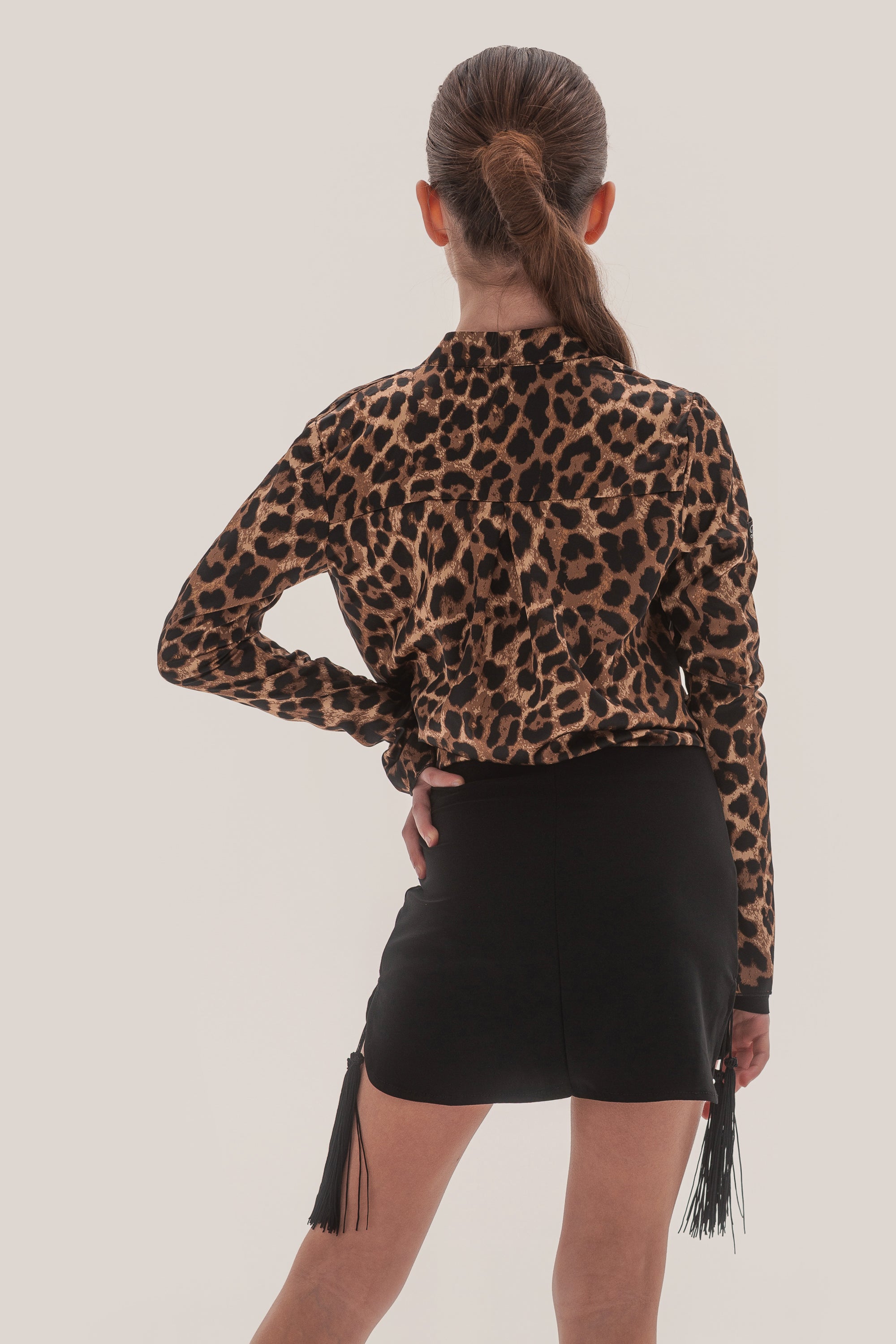 Leopard Silk Shirt