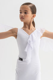 Leotard Cascade Ruffle