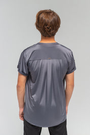 Men's Latin T-Shirt with Snap Buttons