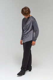 Men's Long sleeve with Draped Front