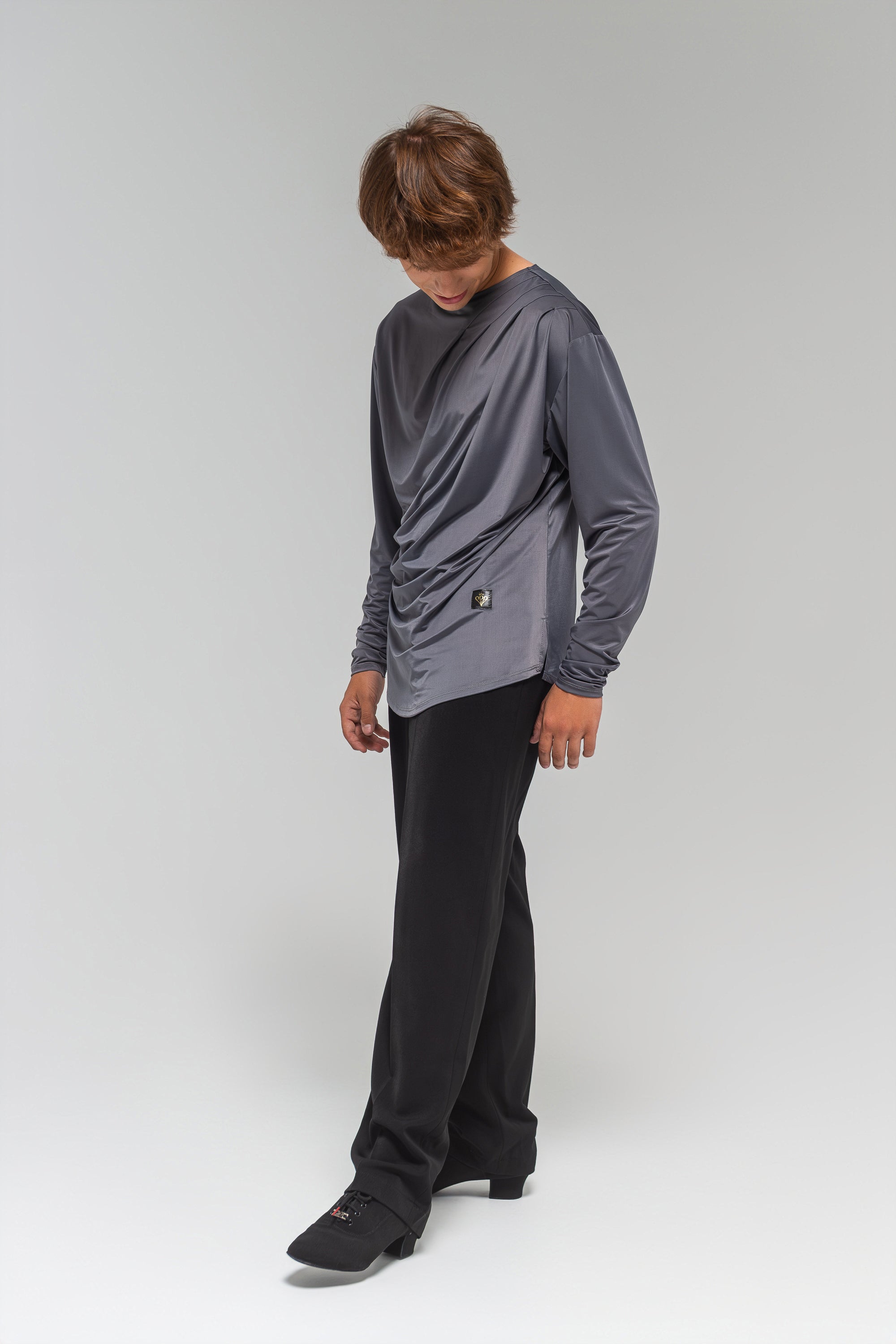 Men's Long sleeve with Draped Front