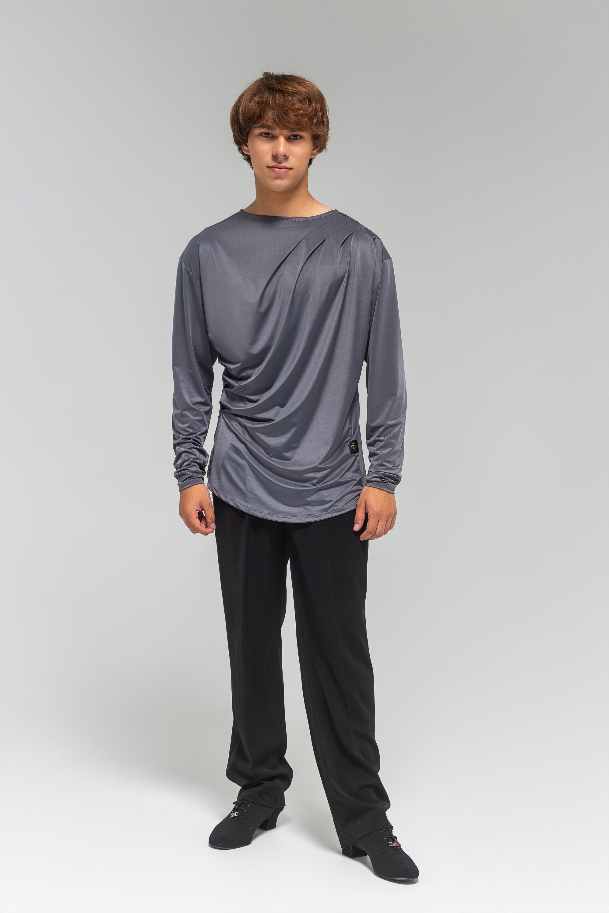 Men's Long sleeve with Draped Front