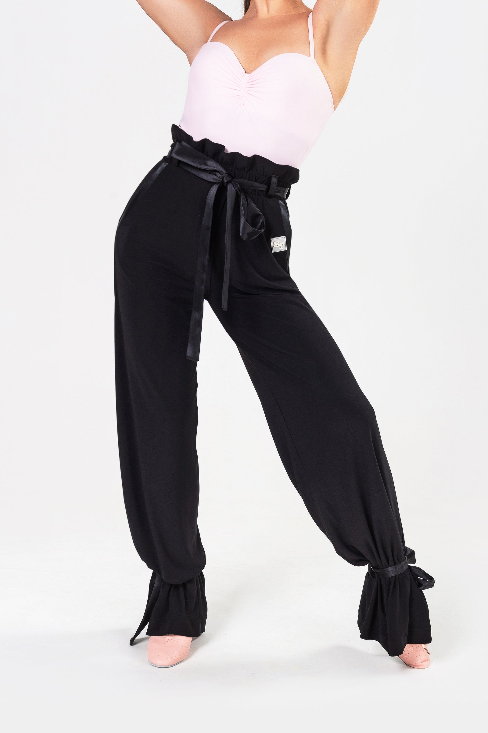 Amara Ribbon-Tie Trousers