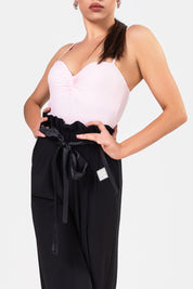 Amara Ribbon-Tie Trousers