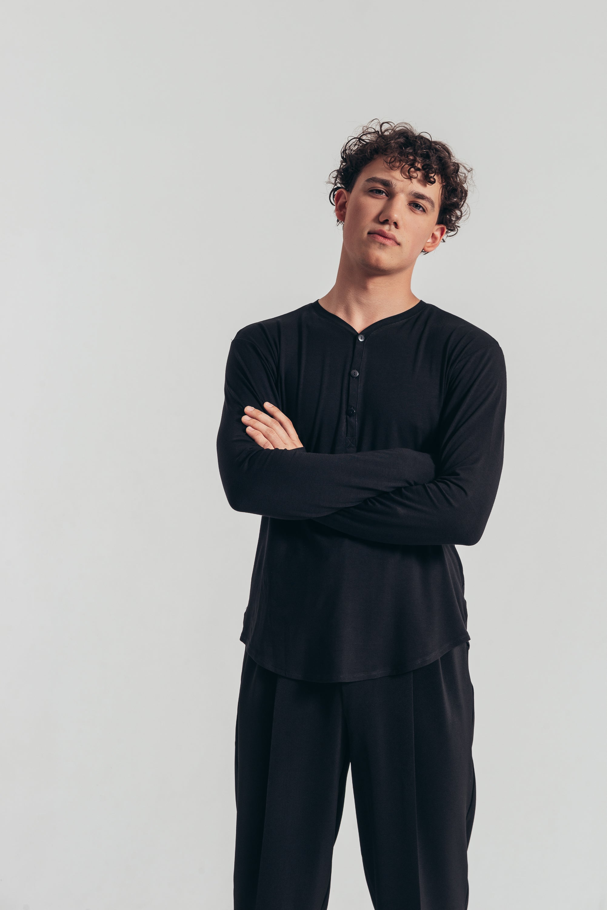 Latin Relaxed Fit Long Sleeve Shirt