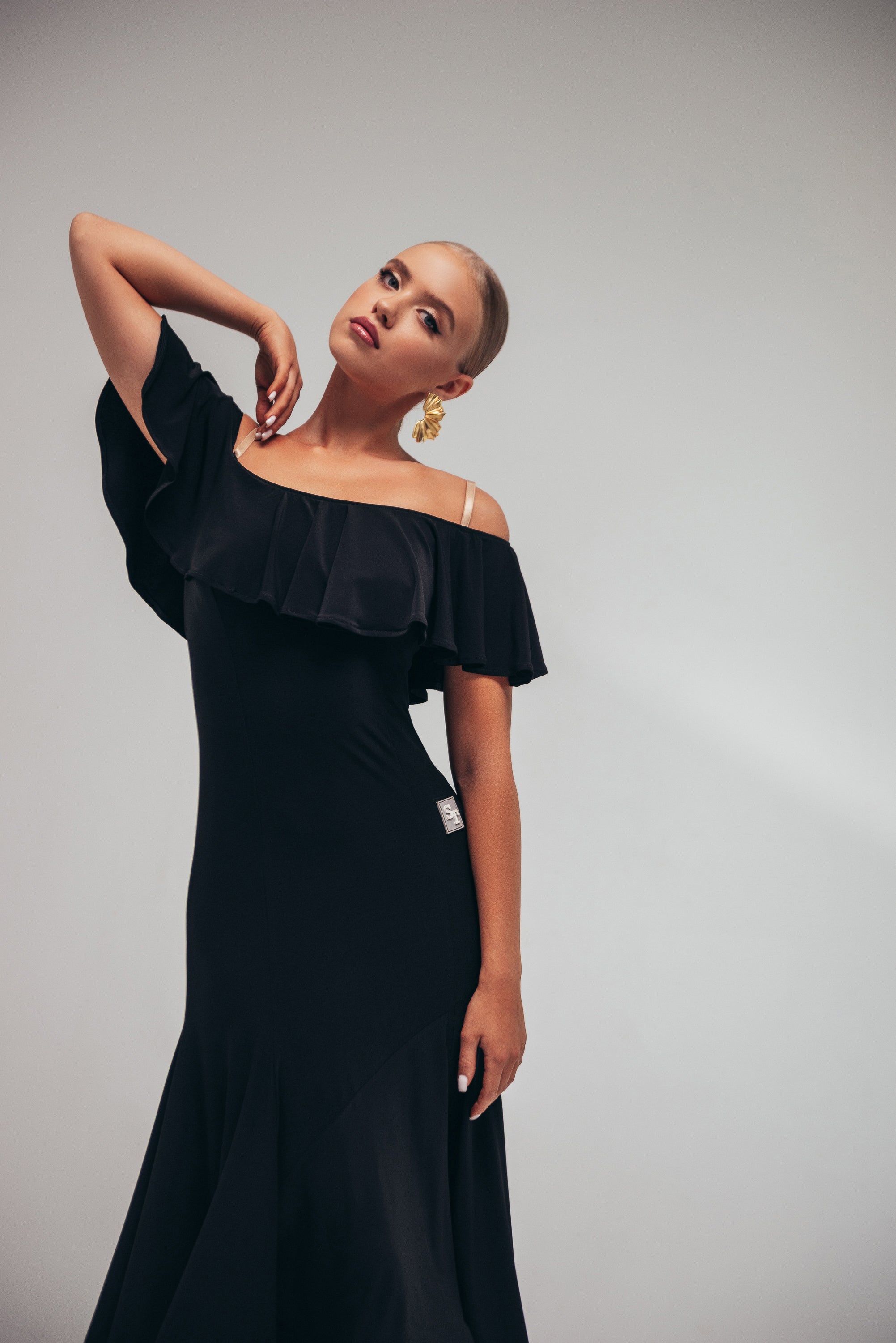 Off-Shoulder Ballroom Dress