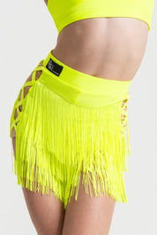Neon Energy Fringe Shorts