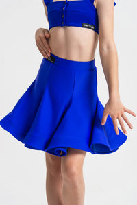 Vivace Latin Skirt - Blue / 116