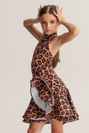 Latin Dress with Ruffle Hem