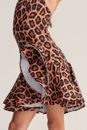 Latin Dress with Ruffle Hem