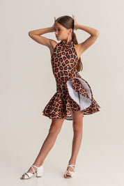 Latin Dress with Ruffle Hem