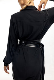 Obsidian Leather Belt