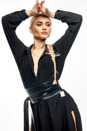 Obsidian Leather Belt