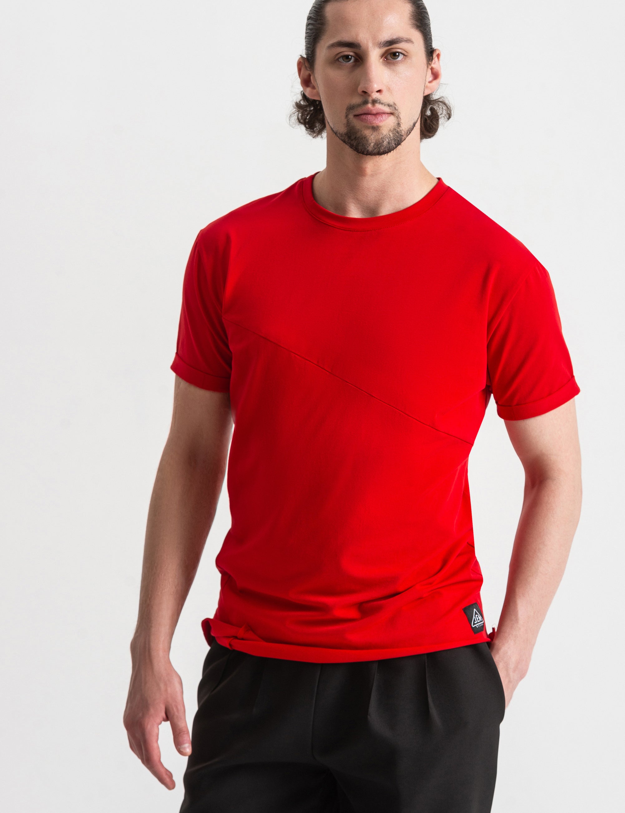 Asymmetric-Hem Training T-Shirt