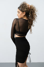 Latin Skirt with Drawstring