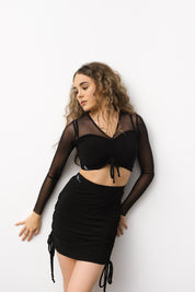 Latin Skirt with Drawstring