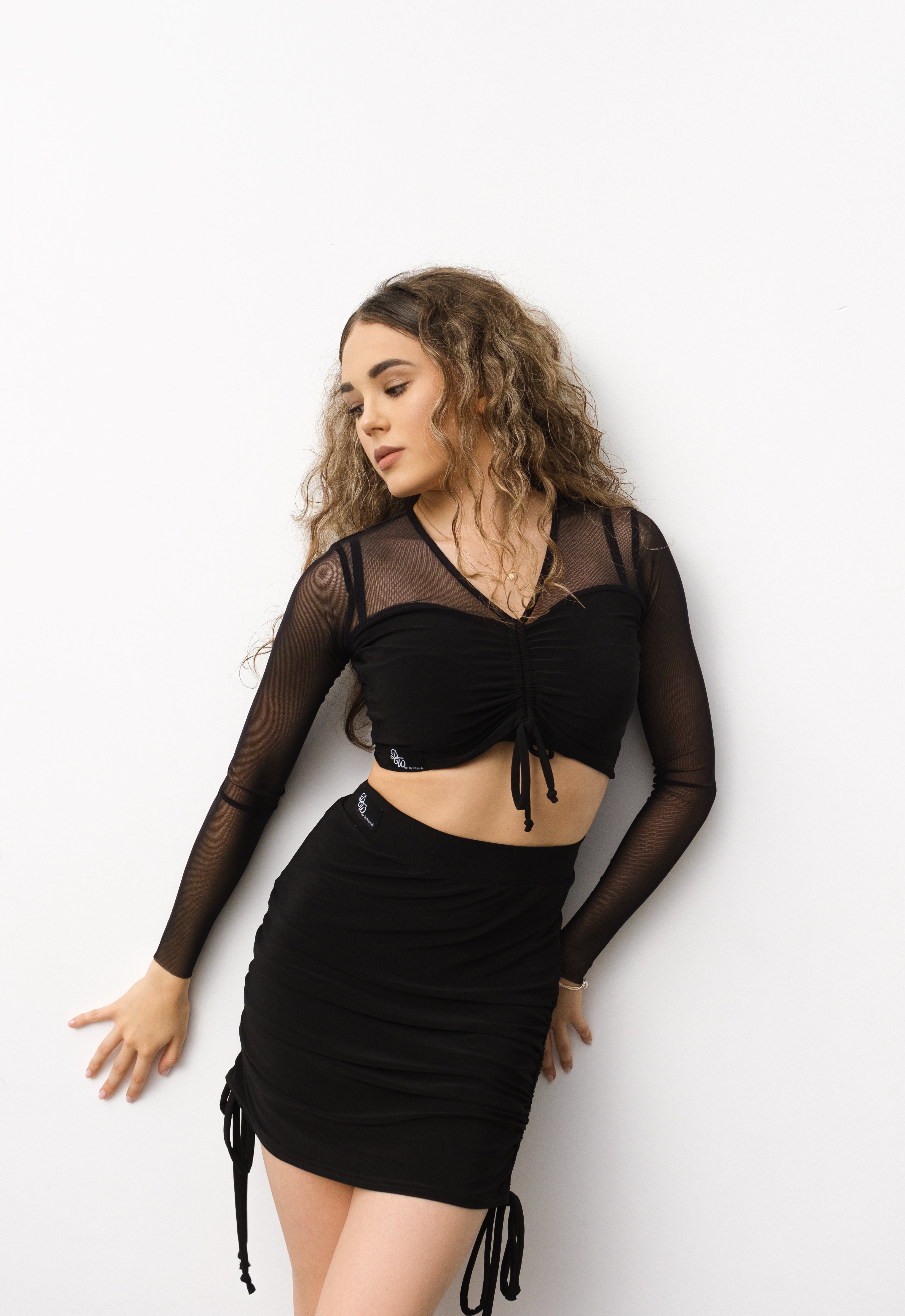 Latin Skirt with Drawstring