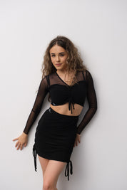 Latin Skirt with Drawstring