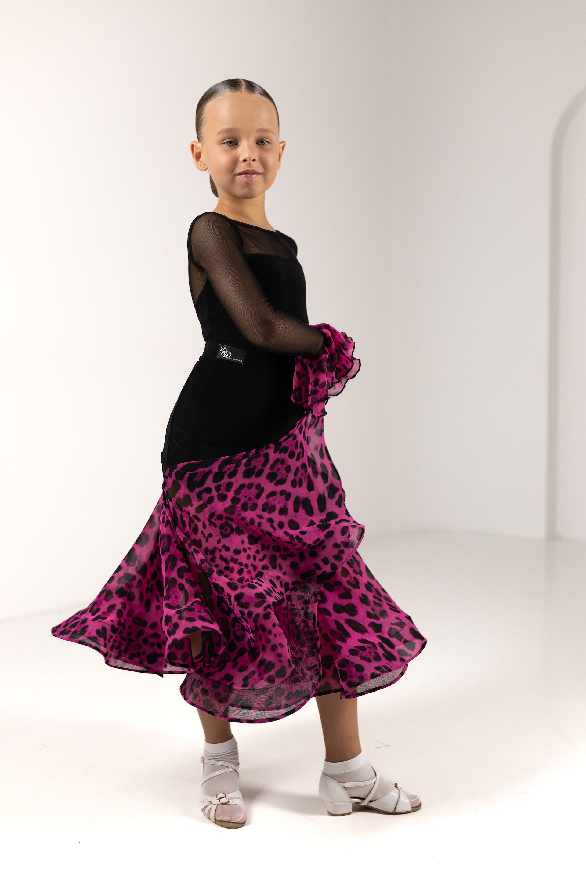 Pink Leo Chiffon Skirt