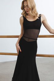 Mesh Open-Back Leotard