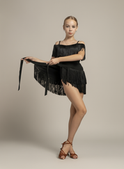 Krissa Wrap Fringe Latin Skirt