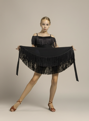 Krissa Wrap Fringe Latin Skirt