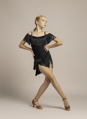 Krissa Wrap Fringe Latin Skirt