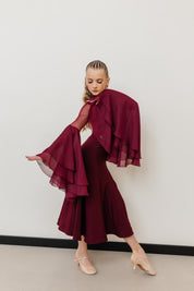 Leotard Chiffon Sleeves