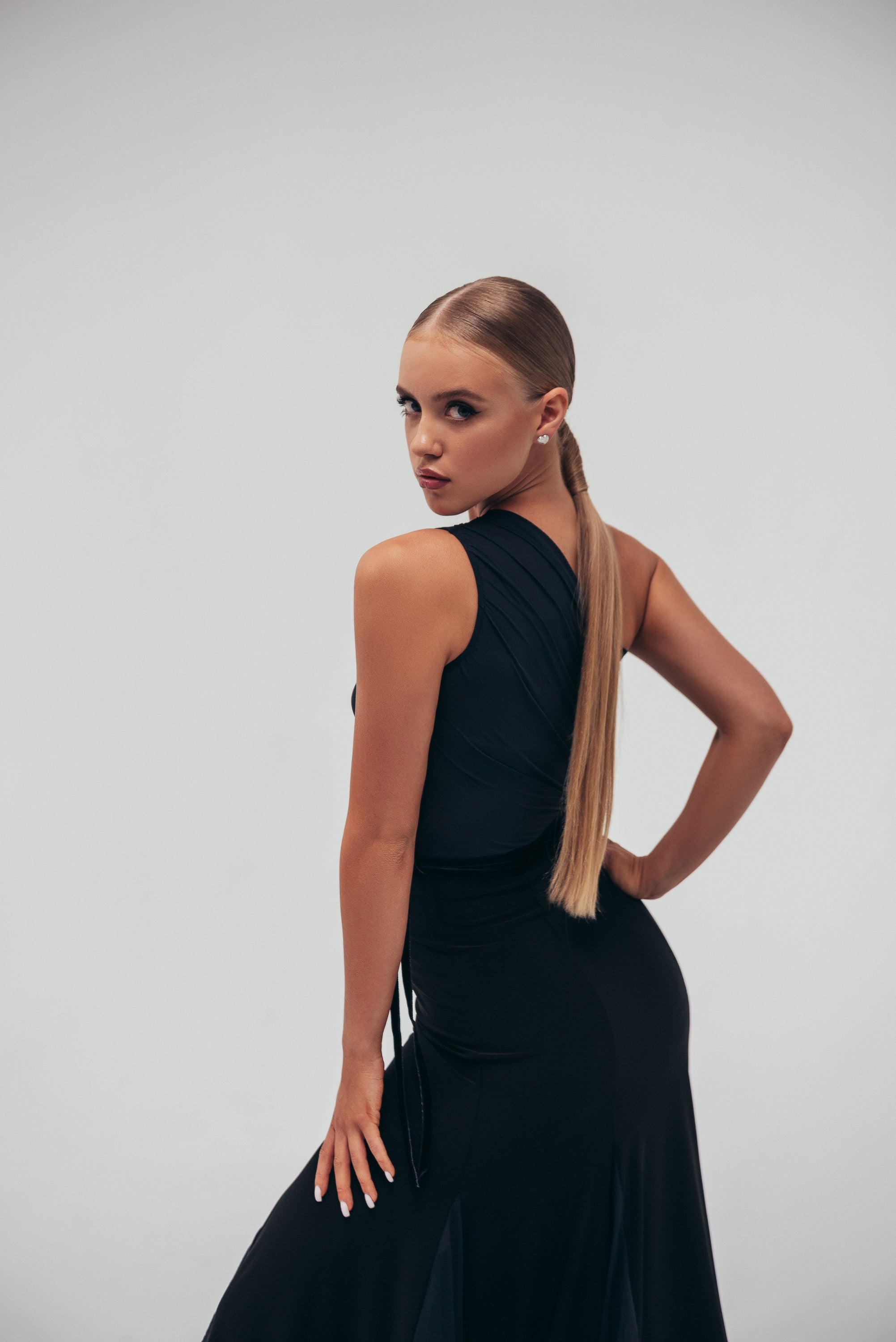 Elysia Asymmetrical Ballroom Dress