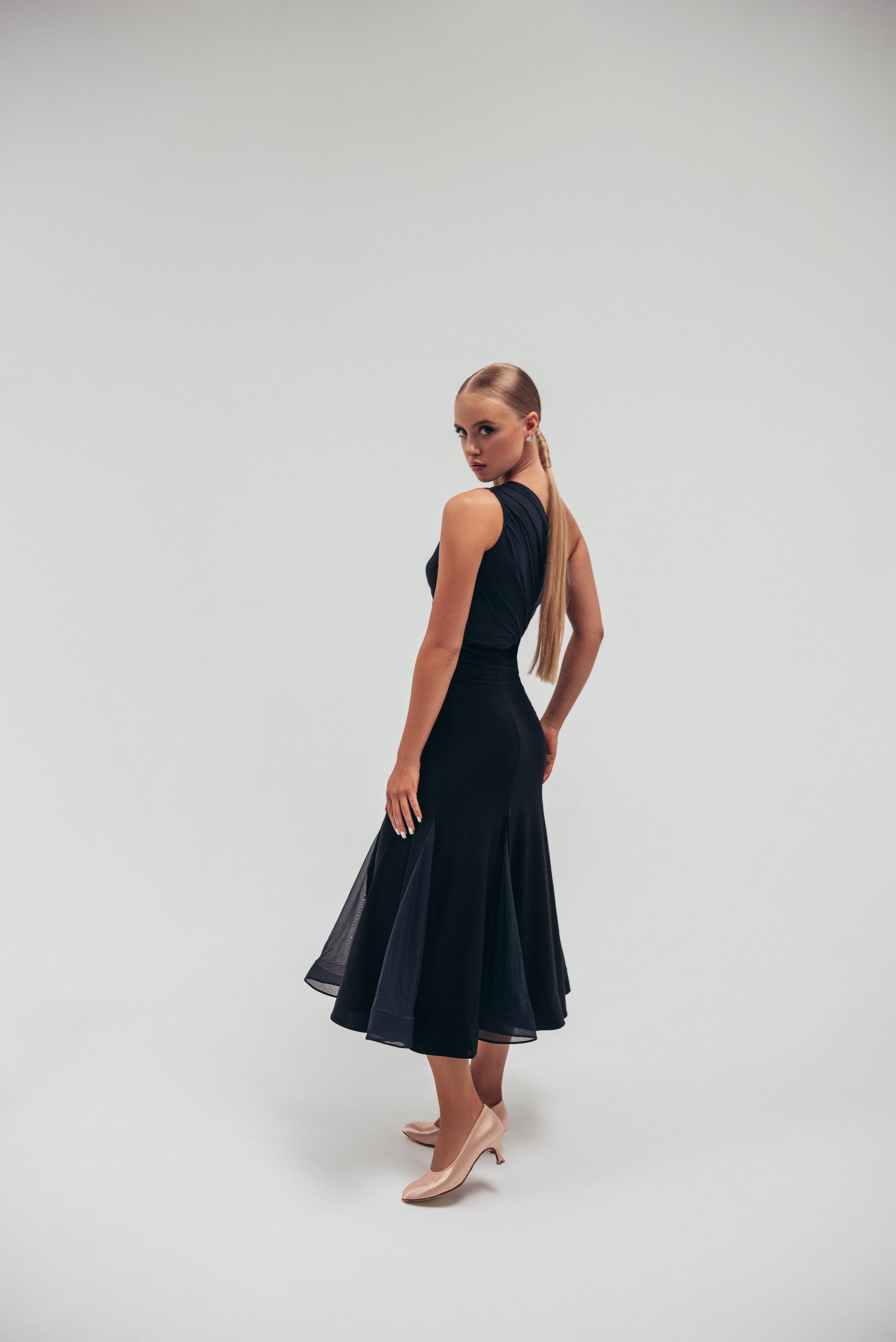 Elysia Asymmetrical Ballroom Dress