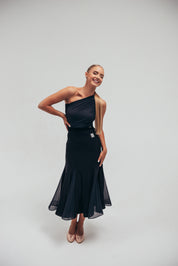 Elysia Asymmetrical Ballroom Dress